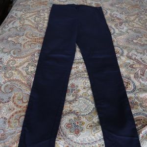 H&M Navy Blue High Waisted Skinny Pants